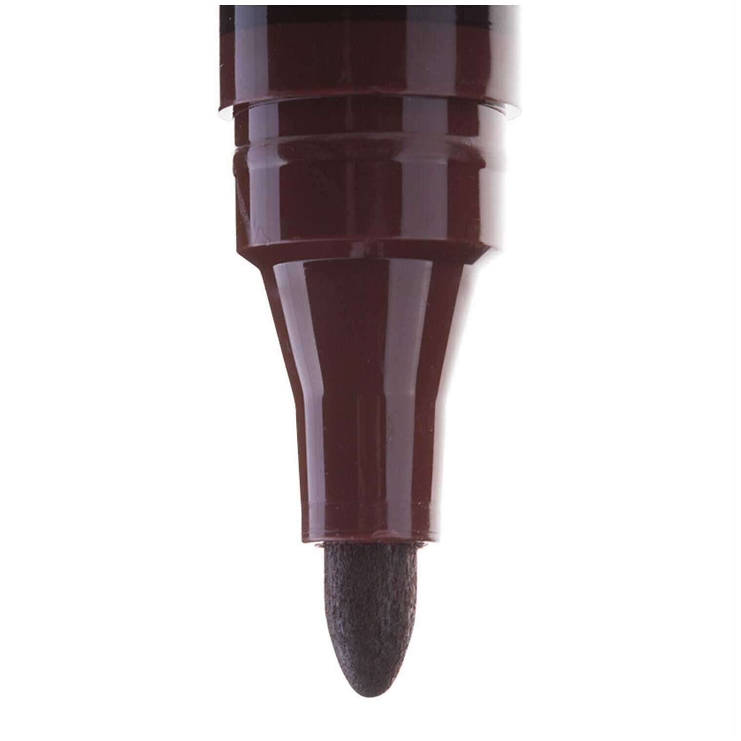 Маркер перманентный Crown (нестираемый) "Multi Marker", коричневый, круглый наконечник, 3 мм (CPM-800)
