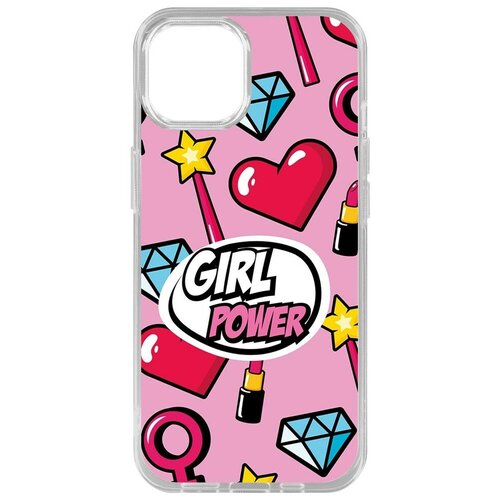 Силиконовый чехол / накладка / бампер Girl Power для iPhone 14 Plus