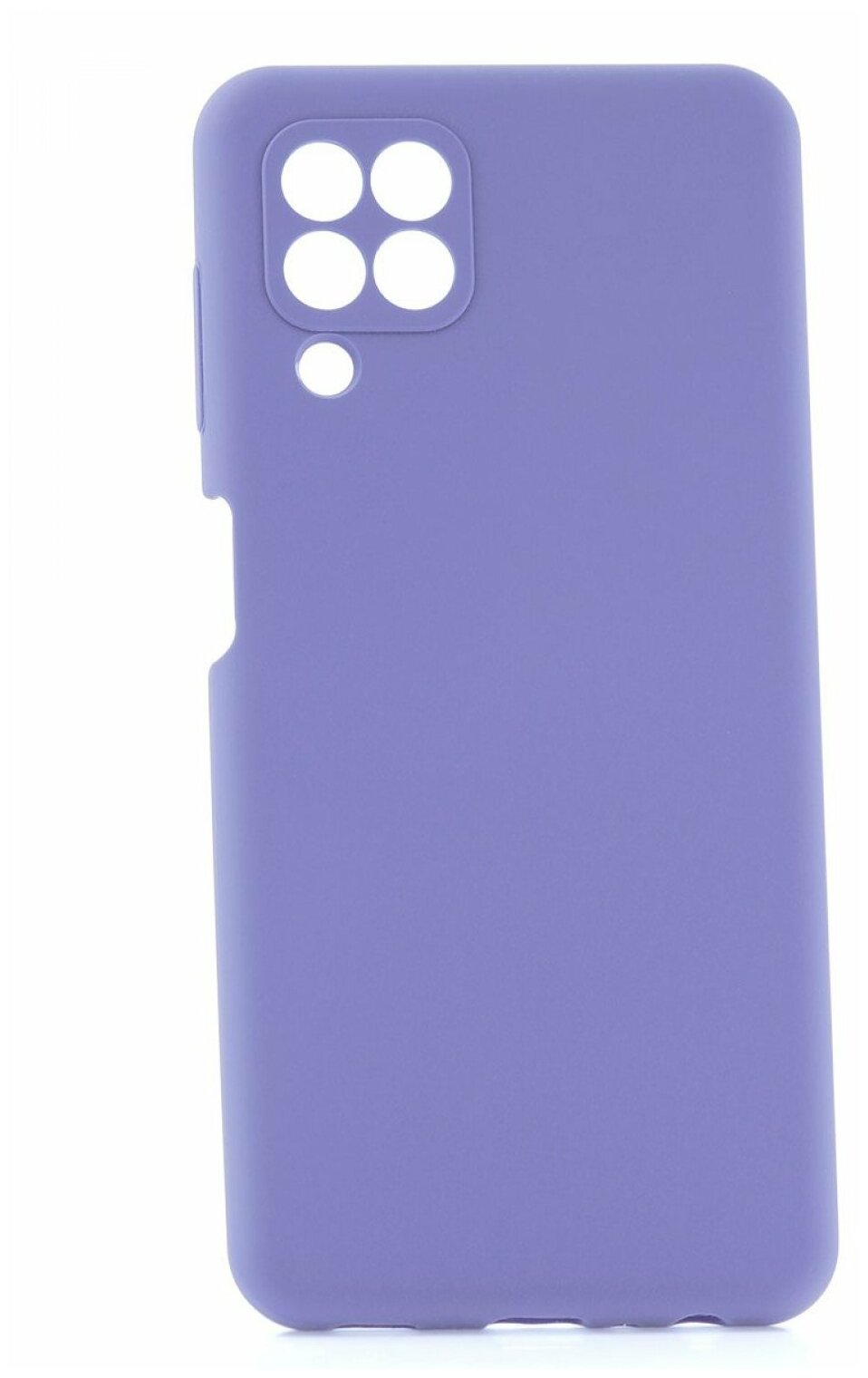 Чехол для Samsung Galaxy A22/M22/M32 Kruche Silicone Plain Lilac фиолетовый, противоударный пластиковый кейс, защитный силиконовый бампер, софттач накладка