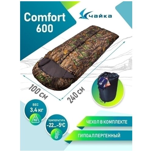 Спальник туристический Comfort 600 -22С-5С 540000₽