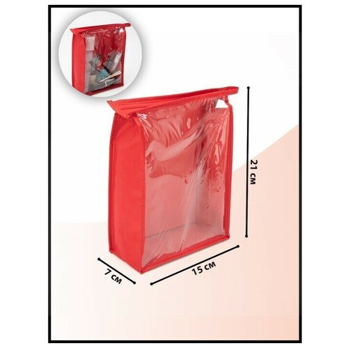 фото Косметичка красный, бесцветный нет бренда