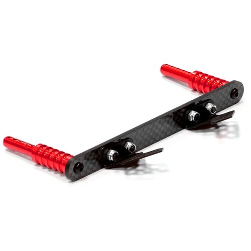 Стойки крепления корпуса передние (крас) 1/10 Traxxas Slash 2WD Integy T8666RED