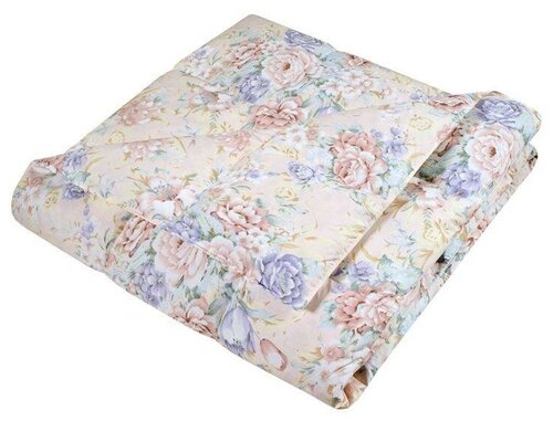 Одеяло стеганое с наполнителем цветы ; Размер: 2.0