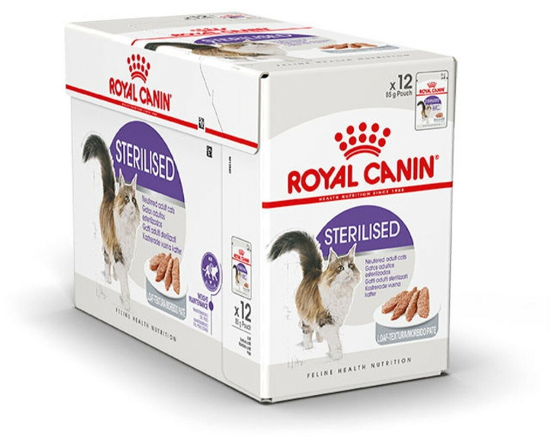 Влажный корм для стерилизованных кошек Royal Canin Sterilised (в паштете) 12 шт. х 85 г (паштет) - фотография № 5