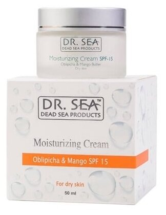 Крем Dr. Sea Moisturizing Cream SPF 15 Obliphica & Mango, 50 мл