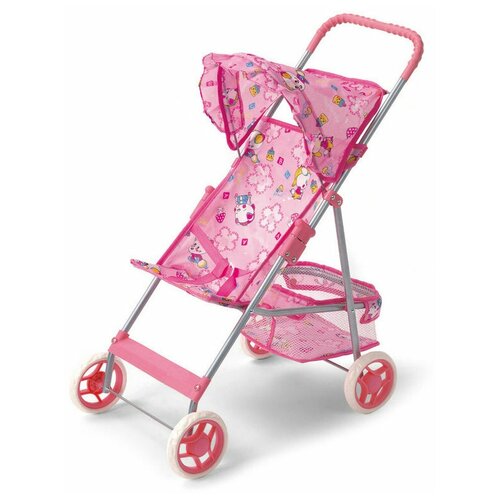 Коляска для кукол прогулочная с корзинкой 9304