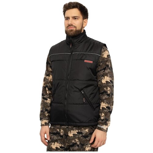 Жилет мужской утепленный Huntsman Беркут, ткань Дюспо, ц. Черный (52/54-182/188)