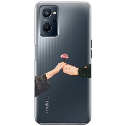 Силиконовый чехол с принтом Hands для Realme 9i / Рилми 9и силиконовый чехол на realme 9i рилми 9и silky touch premium с принтом hands красный