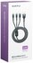 Кабель 3 в 1 (microUSB/ type-c/ lightning), (2,4A) 1м, металличес...