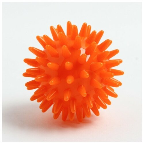 Мяч массажный, диаметр 6 см, цвет оранжевый, Крошка Я