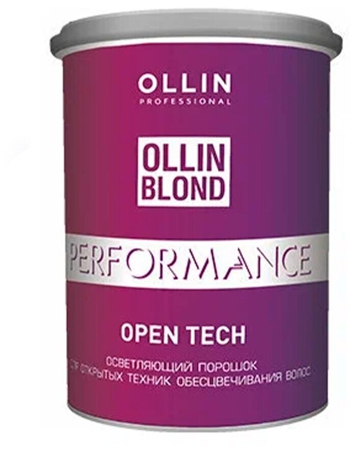 Ollin, Осветляющий порошок для открытых техник обесцвечивания волос Blond Perfomance, 500 г.