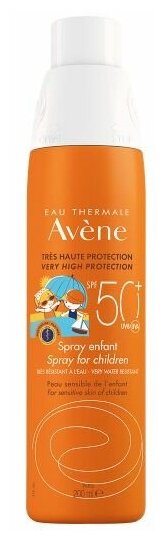 Спрей солнцезащитный для чувствительной кожи детский SPF50+ Avene/Авен фл. 200мл (C22999)