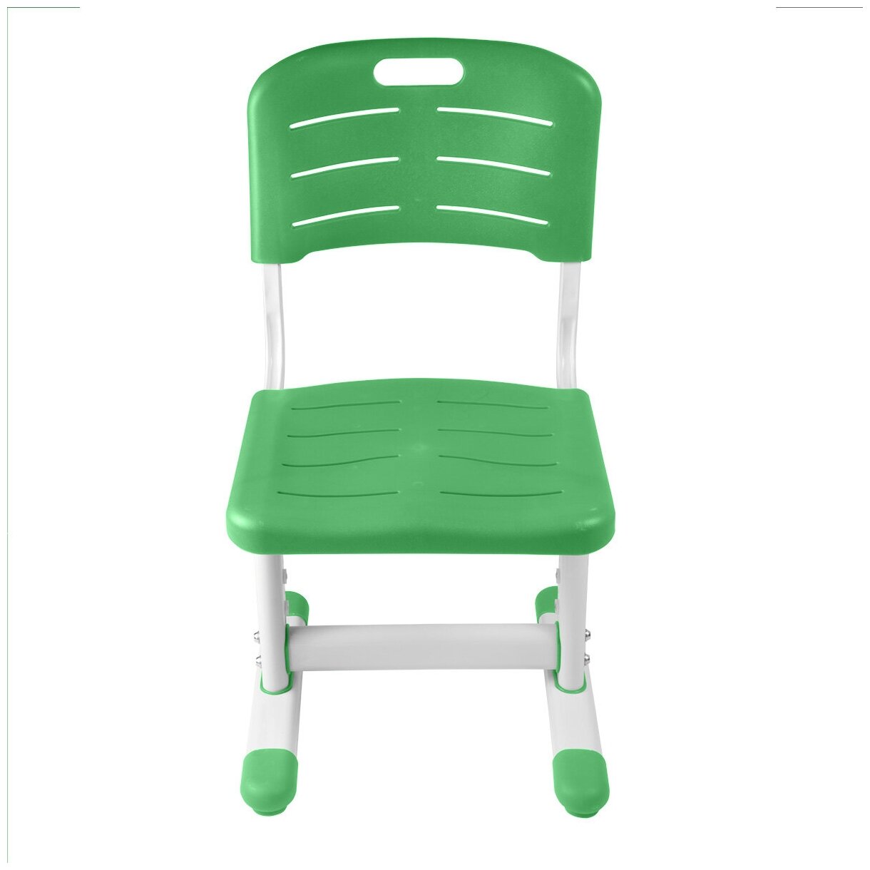 Эргономичный комплект парта и стул Kinderzen Arlekino с аксессуарами белый/зеленый - фотография № 15