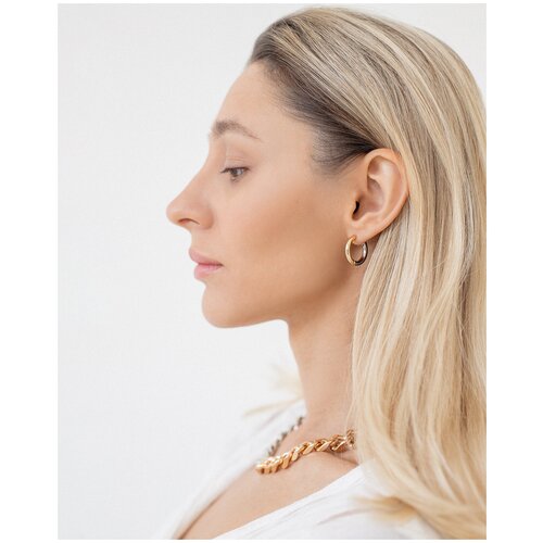 Серьги конго JIWA, золотой, серебряный