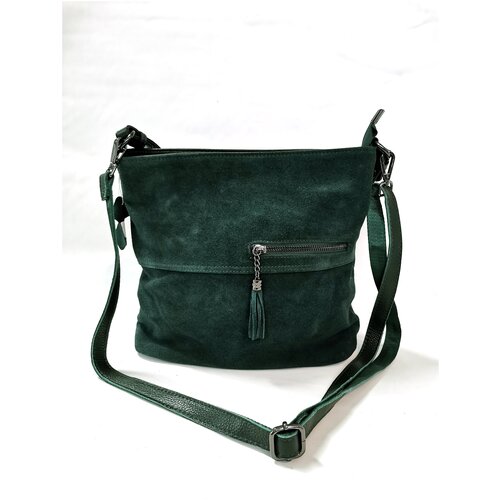 Сумка женская из натуральной кожи и замши