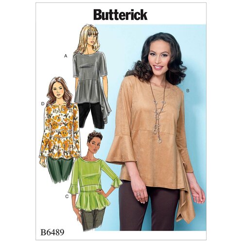 Выкройка BUTTERICK №6489 Топ выкройка butterick 6245 блузка