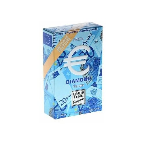 Туалетная вода Euro Diamond Intense Perfume, комплект 3 шт., мужская, 100 мл