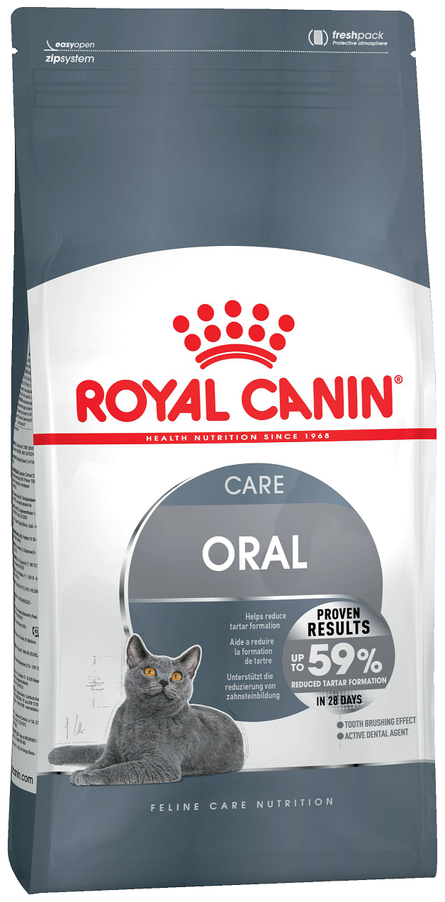 Royal Canin Oral Care Корм сухой для взрослых кошек для профилактики образования зубного налета и зубного камня, 0,4 кг