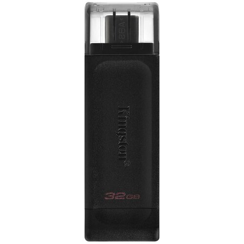 Флеш-диск 32GB KINGSTON DataTraveler 70, разъем Type-C 3.2, черный, DT70/32GB (цена за 2 шт)