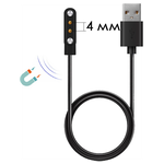 Магнитный кабель для зарядки смарт часов 2 pin 4 mm - изображение