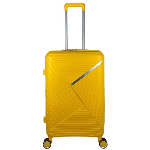 фото Чемодан – средний (размер m) 70 л, 64x42x26 см , полипропилен , цвет желтый thousand blade