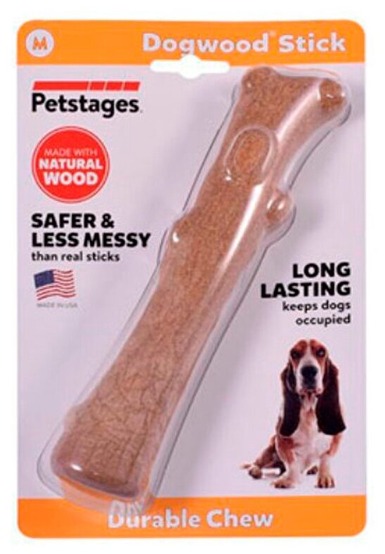 Petstages игрушка для собак Dogwood палочка деревянная 18 см средняя - фотография № 8