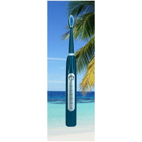 Электрическая зубная щетка для взрослых мягкая ультразвуковая 5 режимов 5 сменных насадок ULTRA HL-003 A D Blue 168200₽
