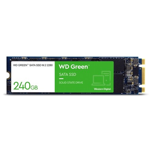 Твердотельный накопитель Western Digital WD Green SATA 240 ГБ M.2 WDS240G3G0B