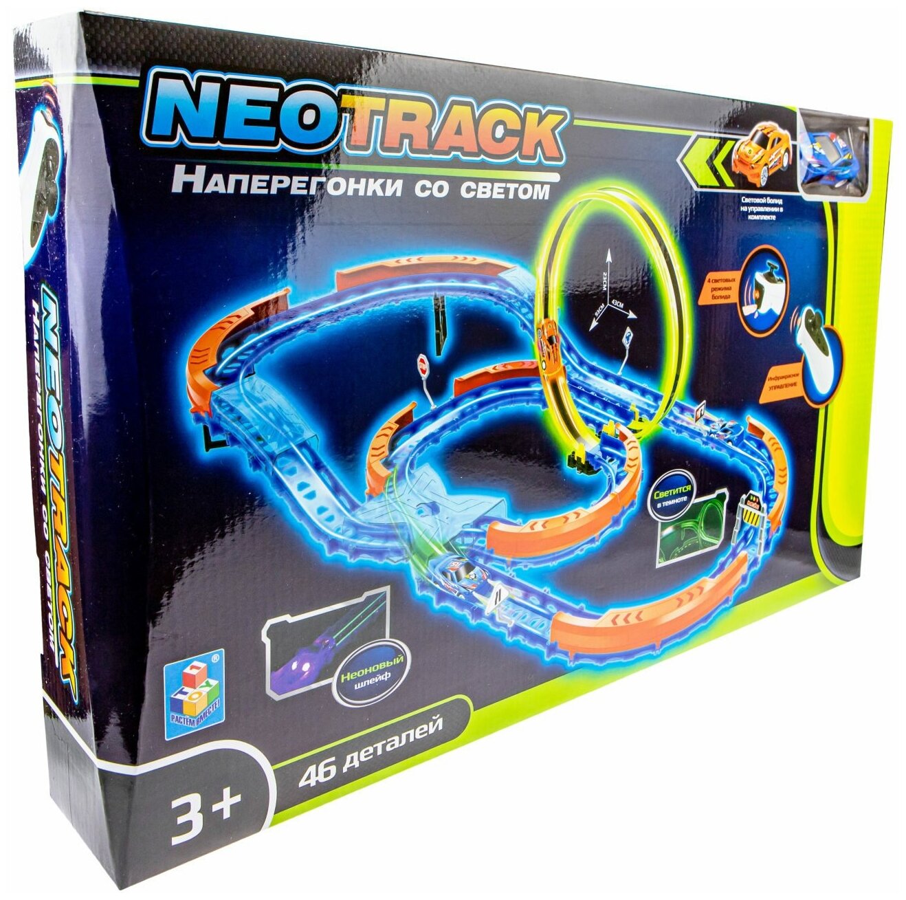 1toy Neotrack Автотрек 46 деталей Т21042