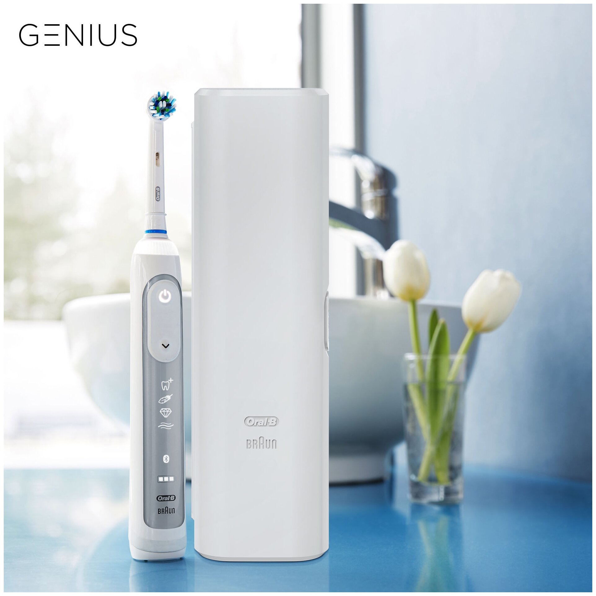 Электрическая зубная щетка Oral-B Genius 8900, белый - фотография № 4