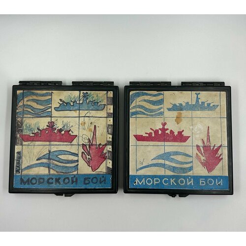настольная игра морской бой дорожная шоколад кэт 12 для геймера 60г набор Настольная детская игра Морской Бой Винтаж СССР!