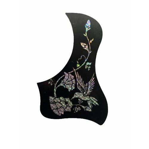Защитная накладка пикгард для гитары Колибри с цветком 312₽
