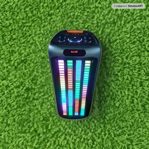 Колонка акустическая Караоке 17561 PMPO 1200Вт Микрофон Пульт Bluetooth FM USB TF AUX TWS Подключение гитары 16300₽