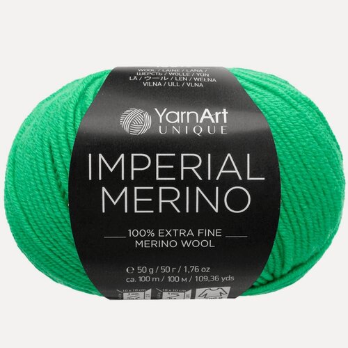 Изображение товара Пряжа для вязания YarnArt 'Imperial Merino' 50г, 100м (100% тонкая мериносовая шерсть) (3332 зеленый), 10 мотков