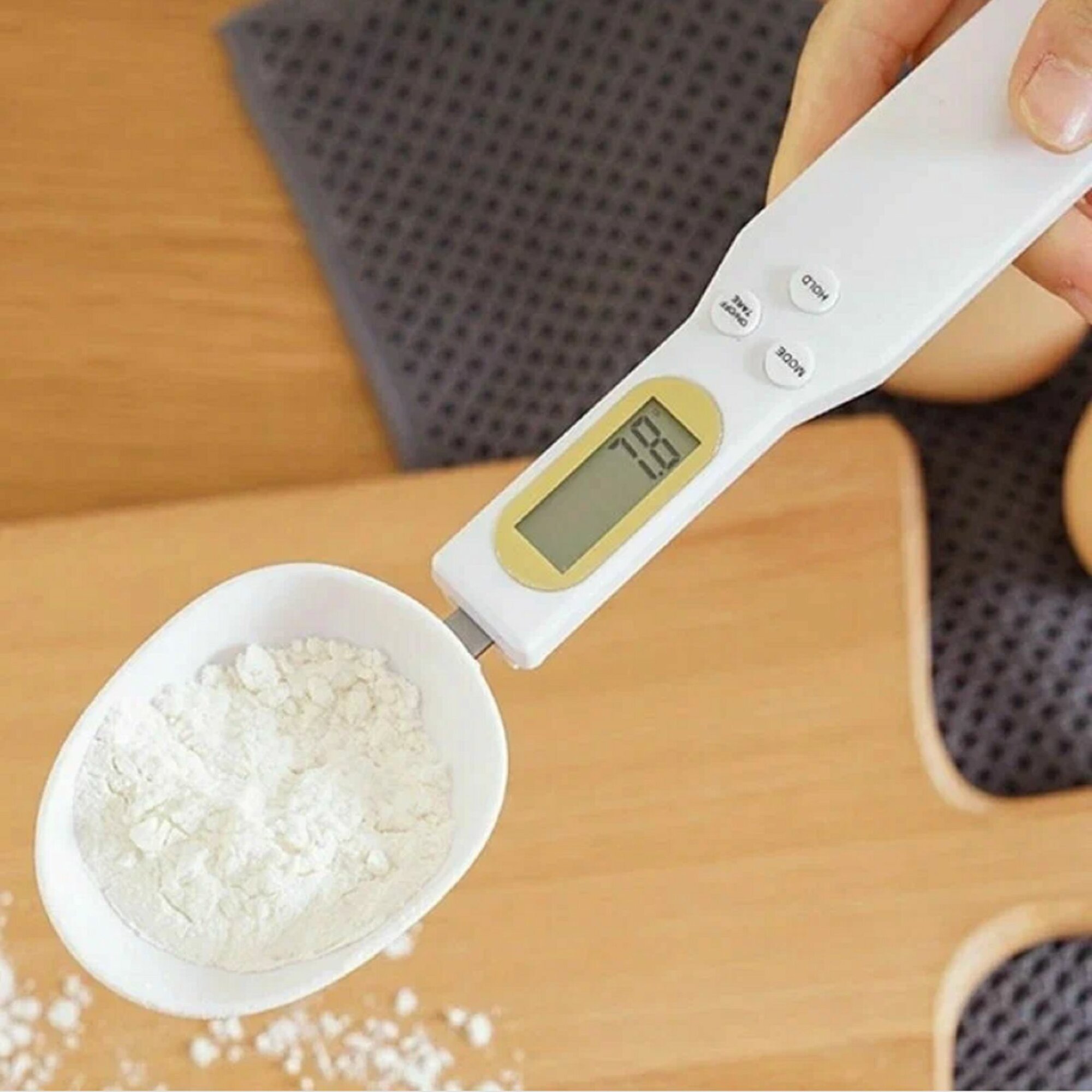 Кухонная электронная мерная ложка-весы 500 г.