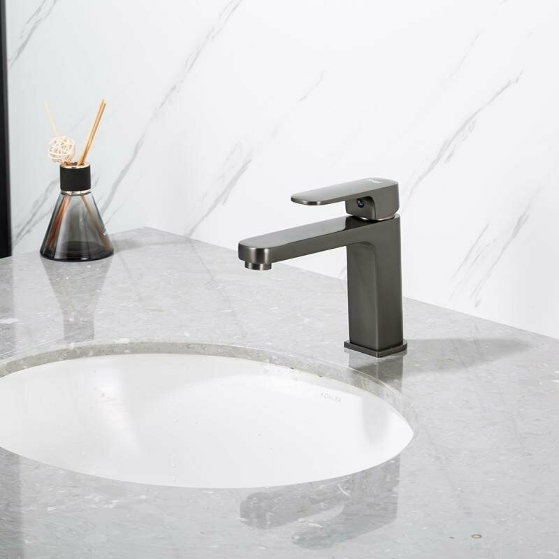 Смеситель для раковины Frap H89 F1089-9, латунь цвет оружейная сталь — фото 1