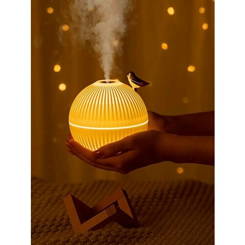 Увлажнитель воздуха c птичкой ночник диффузор для дома бесшумный светильник 3 режима света 2 режима распыления 1099₽
