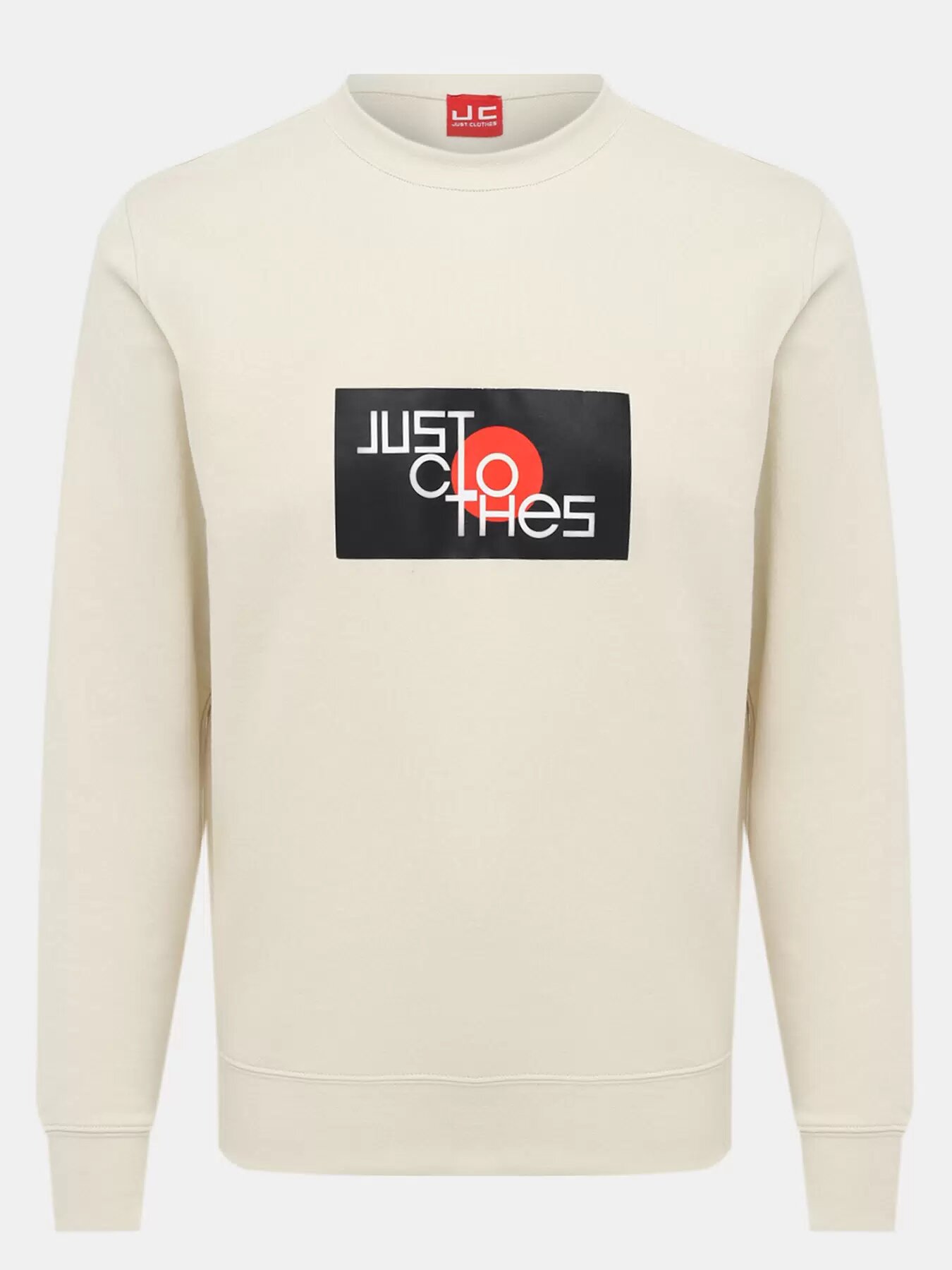 Свитшот JUST CLOTHES, размер 56, , молочный