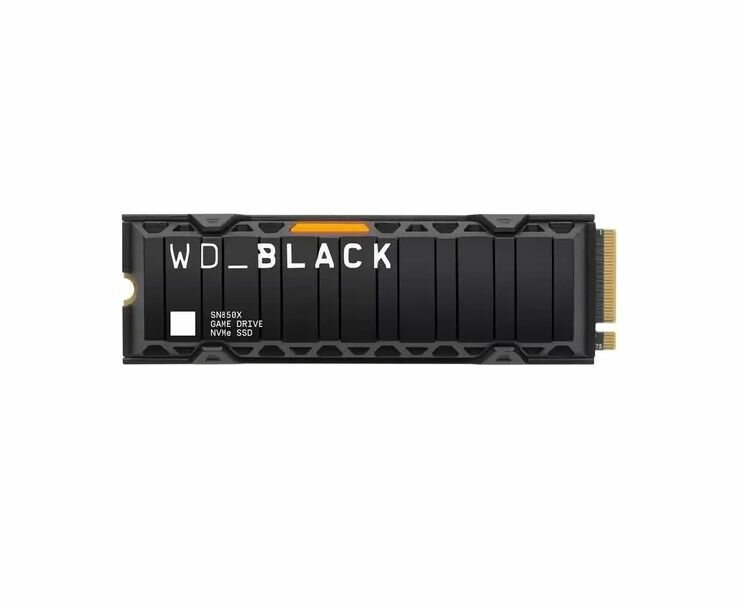 Внутренний SSD-диск Western Digital Накопитель SSD SN850X 1TB Black с радиатором (WDS100T2XHE)