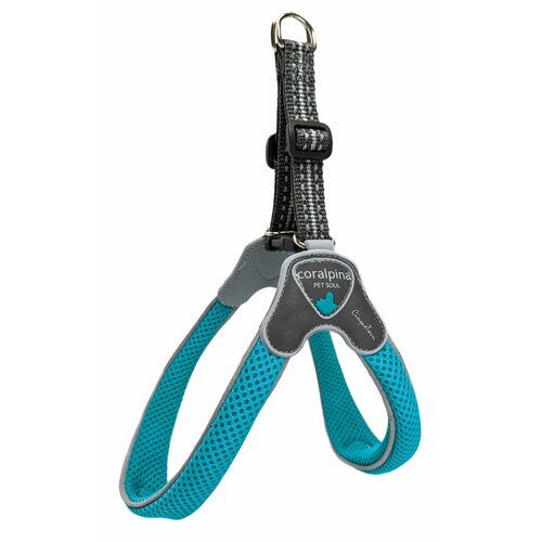 Coralpina Мягкая шлейка Супер Комфорт бирюзовый обхват груди 35-45 см5-6 кг 3606₽
