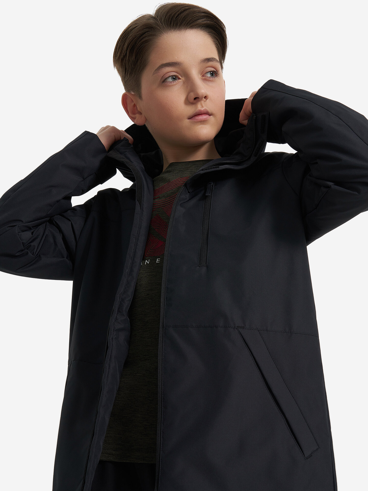 Куртка Northland Professional Travel Boys' Fleece Lined Jacket, размер 170/176, черный