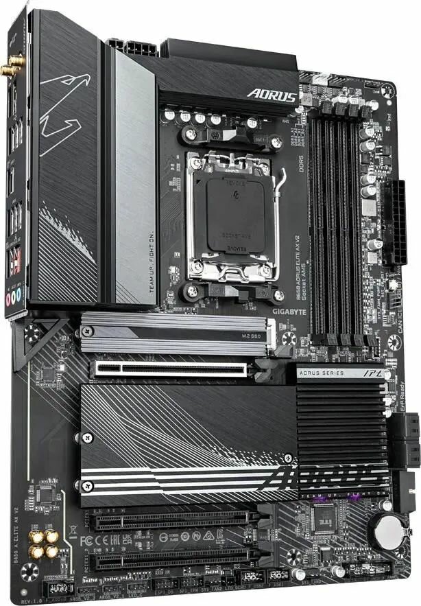 Материнская плата Gigabyte B650 Aorus Elite AX V2, форм-фактор ATX, чипсет AMD B650 — фото 1