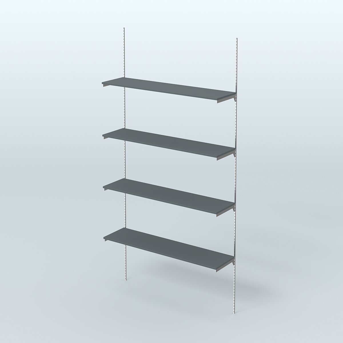 Модульная система Neo Fix №4 с четырьмя полками ДСП 16 мм (1200 мм) Темно-Серый