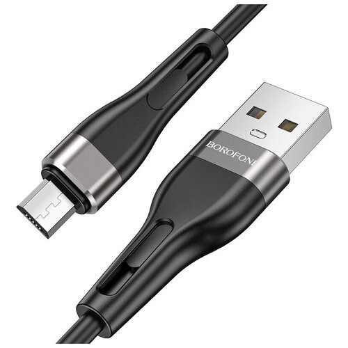 BOROFONE BX46 Rush силиконовый кабель для зарядки и передачи данных для Micro-USB, 1 м, ток до 2.4A.