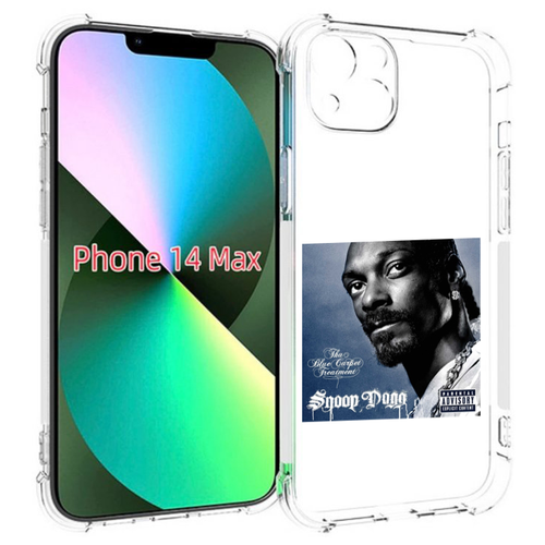 Чехол MyPads Snoop Dogg THA BLUE CARPET TREATMENT для iPhone 14 Plus (6.7) задняя-панель-накладка-бампер чехол mypads snoop dogg tha blue carpet treatment для doogee v20 задняя панель накладка бампер