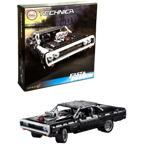 конструктор lepin 19018 техника dodge charger доминика торетто 1077 дет Конструктор Техник Dodge Charger Доминика Торетто 1077 деталей