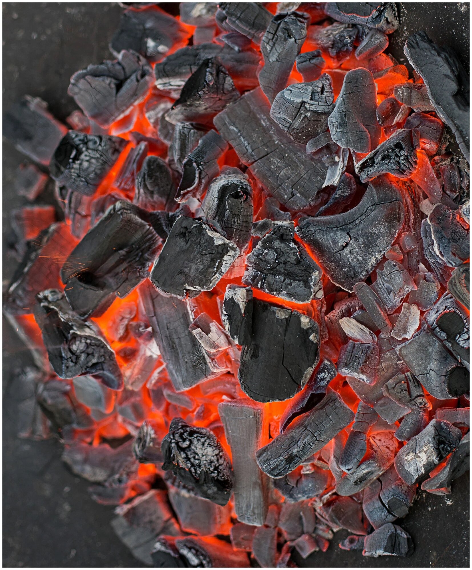 Березовый уголь для жарки на мангале, гриле, уголь древесный 8 кг - фотография № 5