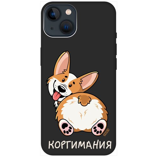 Силиконовый чехол на Apple iPhone 14 Plus / Эпл Айфон 14 Плюс с рисунком CorgiMania Soft Touch черный силиконовый чехол на apple iphone 14 plus эпл айфон 14 плюс с рисунком bts stickers soft touch черный