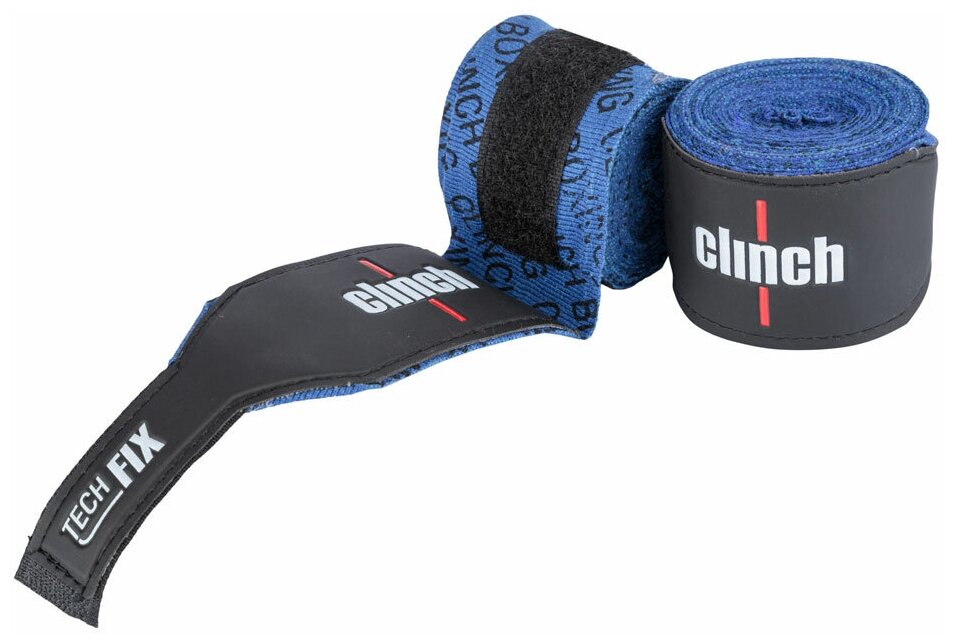 Бинты эластичные Clinch Boxing Crepe Bandage Tech Fix синие (длина 3.5 м)