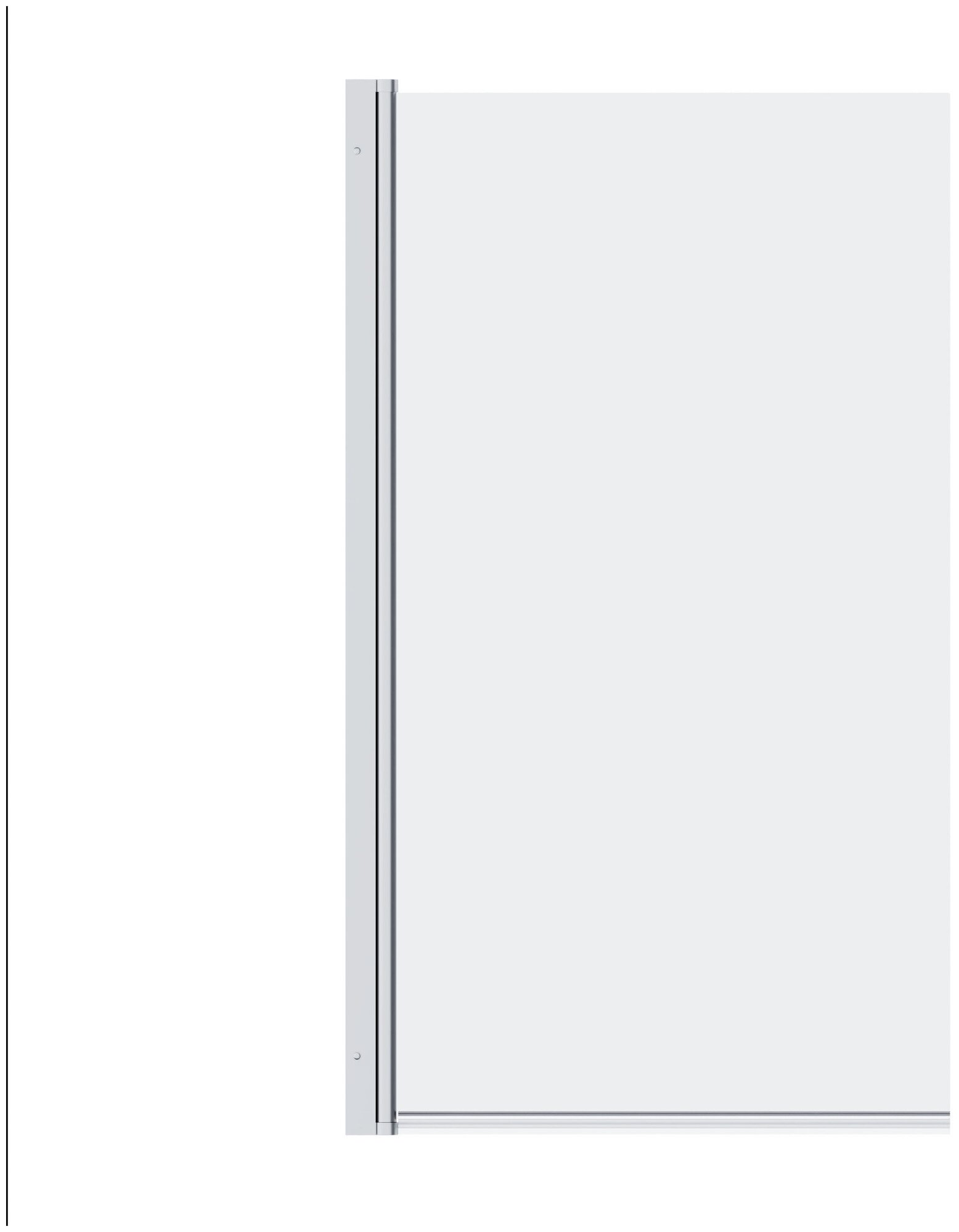 фото Стеклянная шторка на борт ванны Damixa Skyline DX35WBS-D080-140MT 80х140 см, поворотная, стекло прозрачное